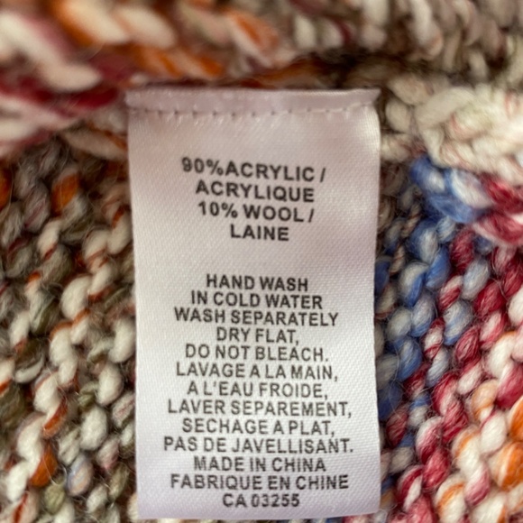 Coco Y Club Cozy Sweater - Women's Size L - Multicolor - V-Neck - Picture 7 of 9